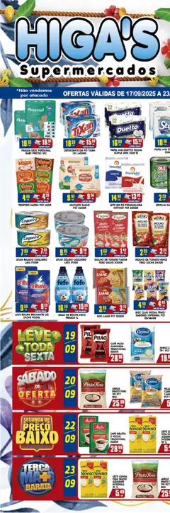 Pré-visualização Higa's Supermercado - Ofertas da semana válida a partir de 17/09/2025