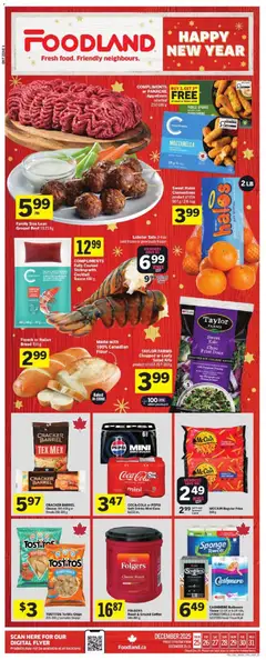 Preview Foodland weekly flyer / circulaire valid from Dec 25, 2025