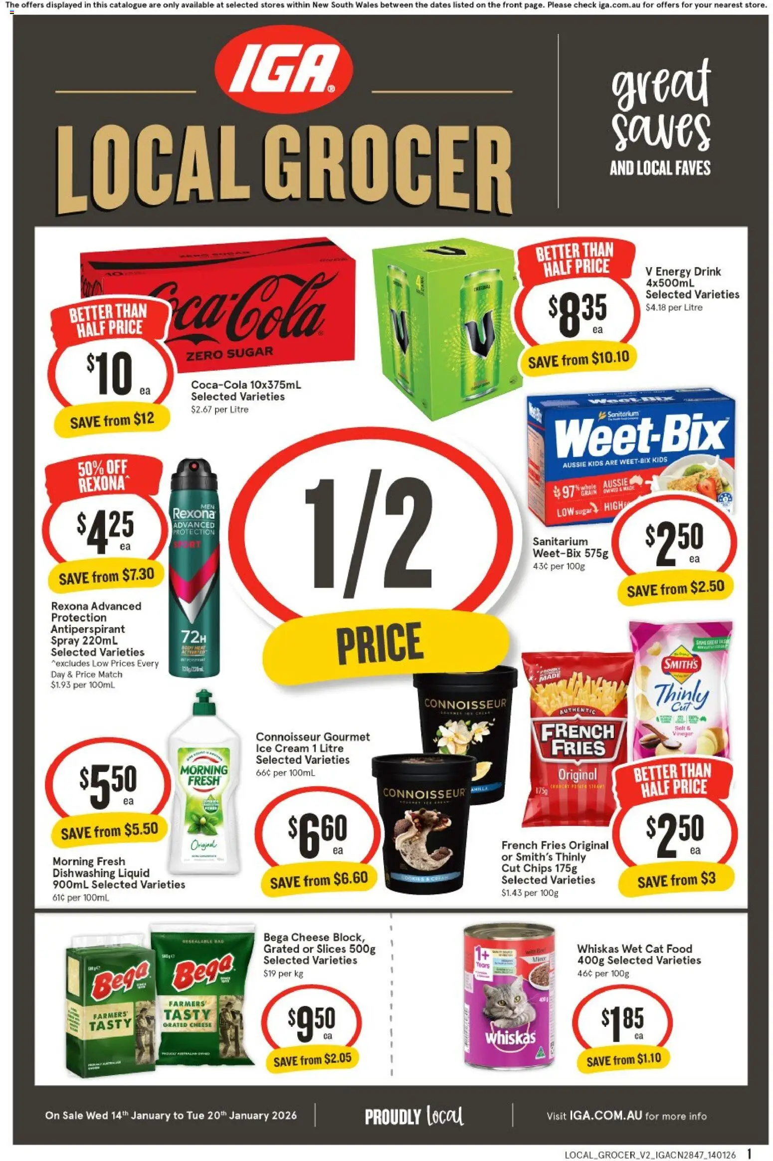 IGA Local Grocer NSW - page 1- valid from 14/01/2026