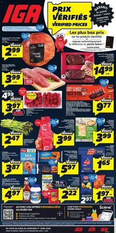Preview IGA weekly flyer / circulaire valid from Mar 26, 2026