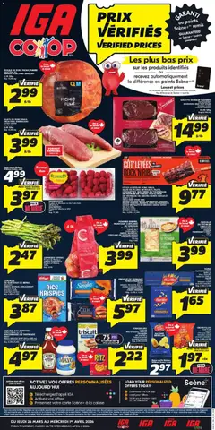 Preview IGA weekly flyer / circulaire valid from Mar 26, 2026