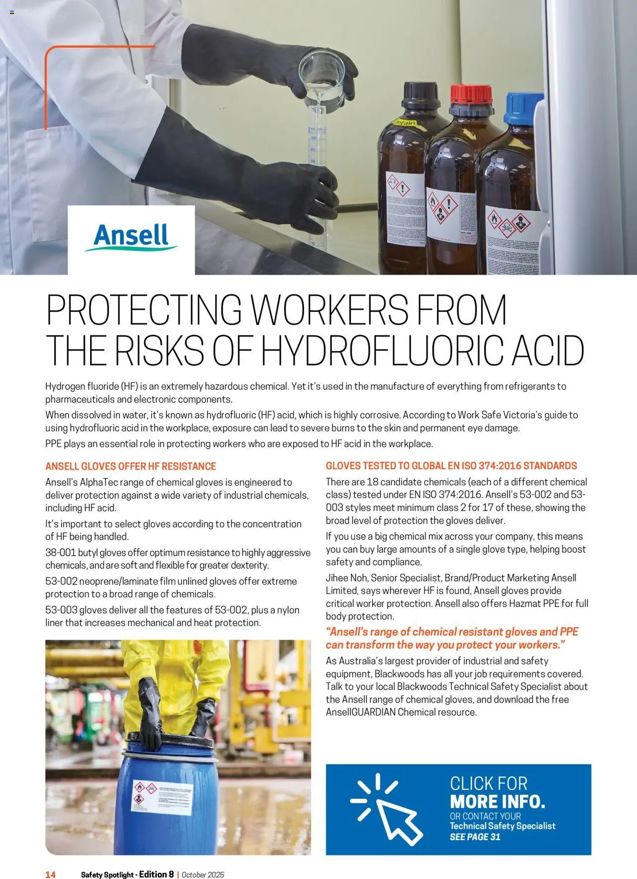 Black Woods Safety Spotlight Magazine - page 14- valid from 07/10/2025