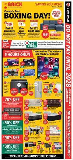 Preview The Brick weekly flyer / circulaire valid from Dec 23, 2025