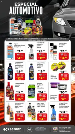 Pré-visualização Semar Supermercado - Ofertas Especial Automotivo válida a partir de 23/07/2025