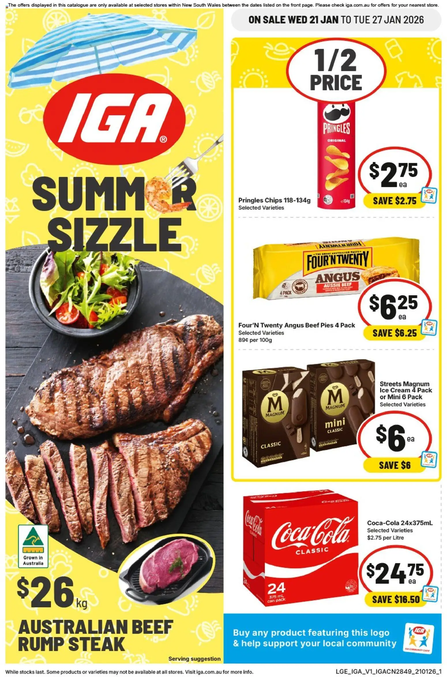 IGA Catalogue NSW - page 1- valid from 21/01/2026