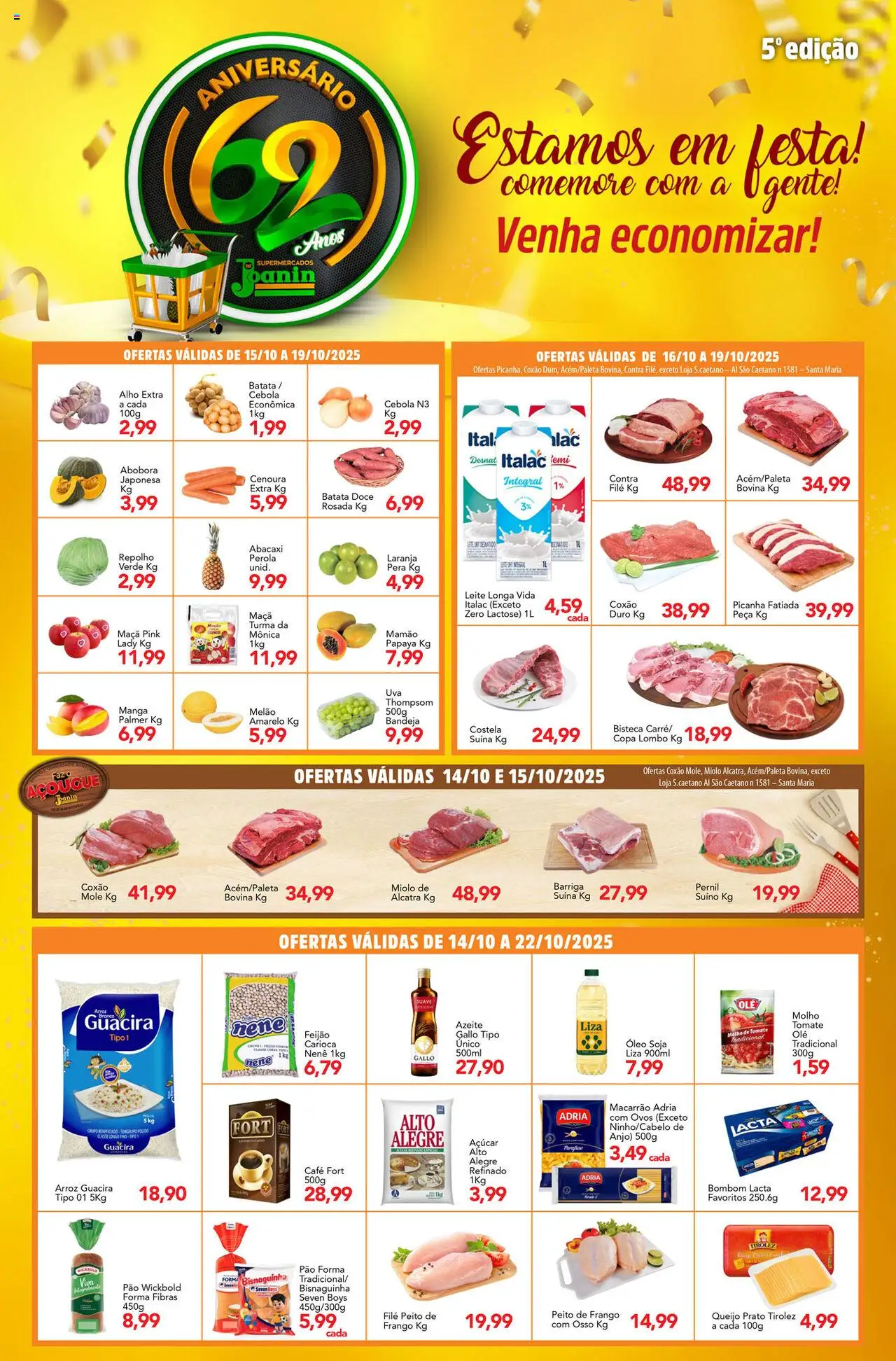 Supermercados Joanin - Ofertas da semana  - página 1- válido a partir de 14/10/2025
