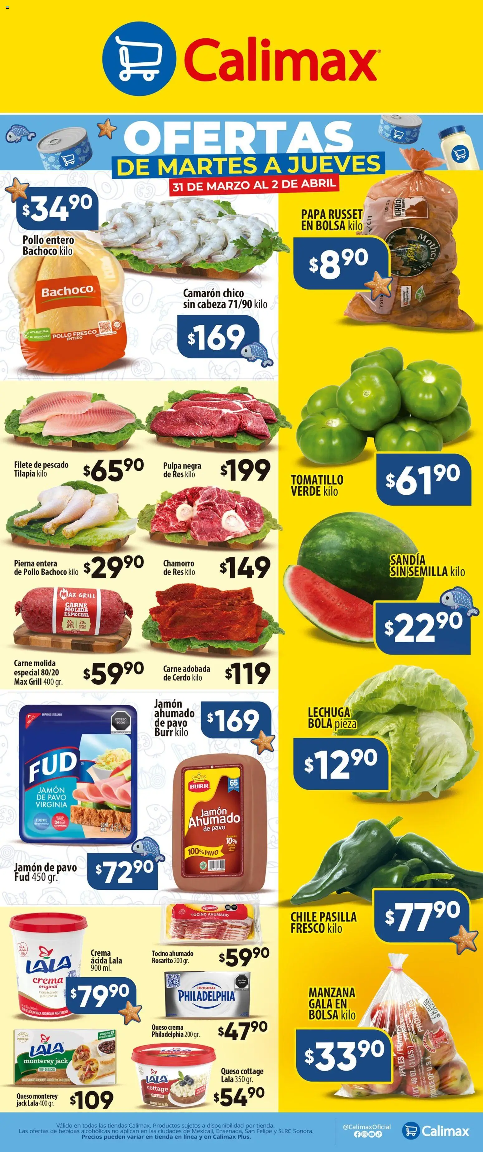 Calimax folleto - página 1- válido desde 31/03/2026