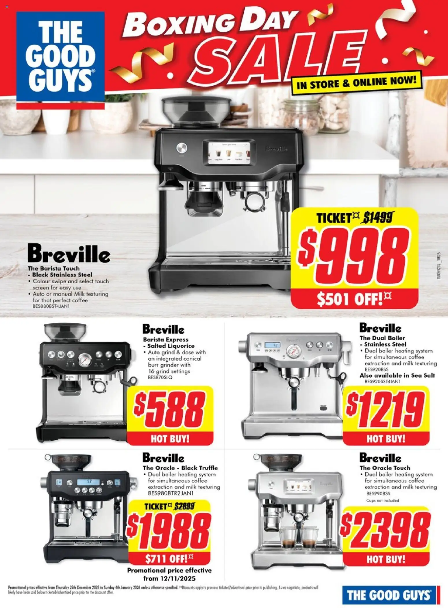 The Good Guys Boxing Day Sale - Breville - page 1- valid from 24/12/2025
