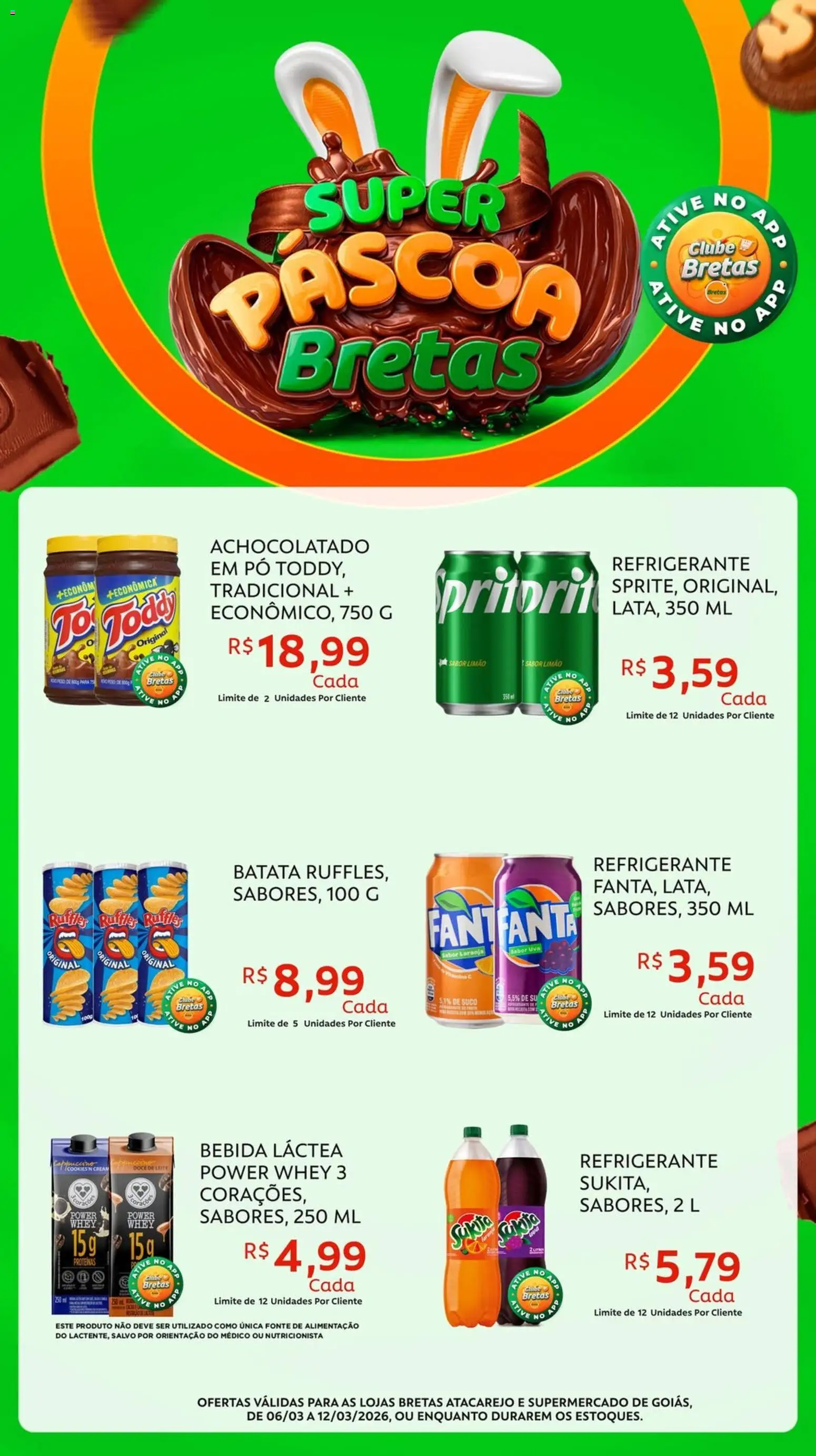 Bretas ofertas Páscoa - página 1- válido a partir de 06/03/2026
