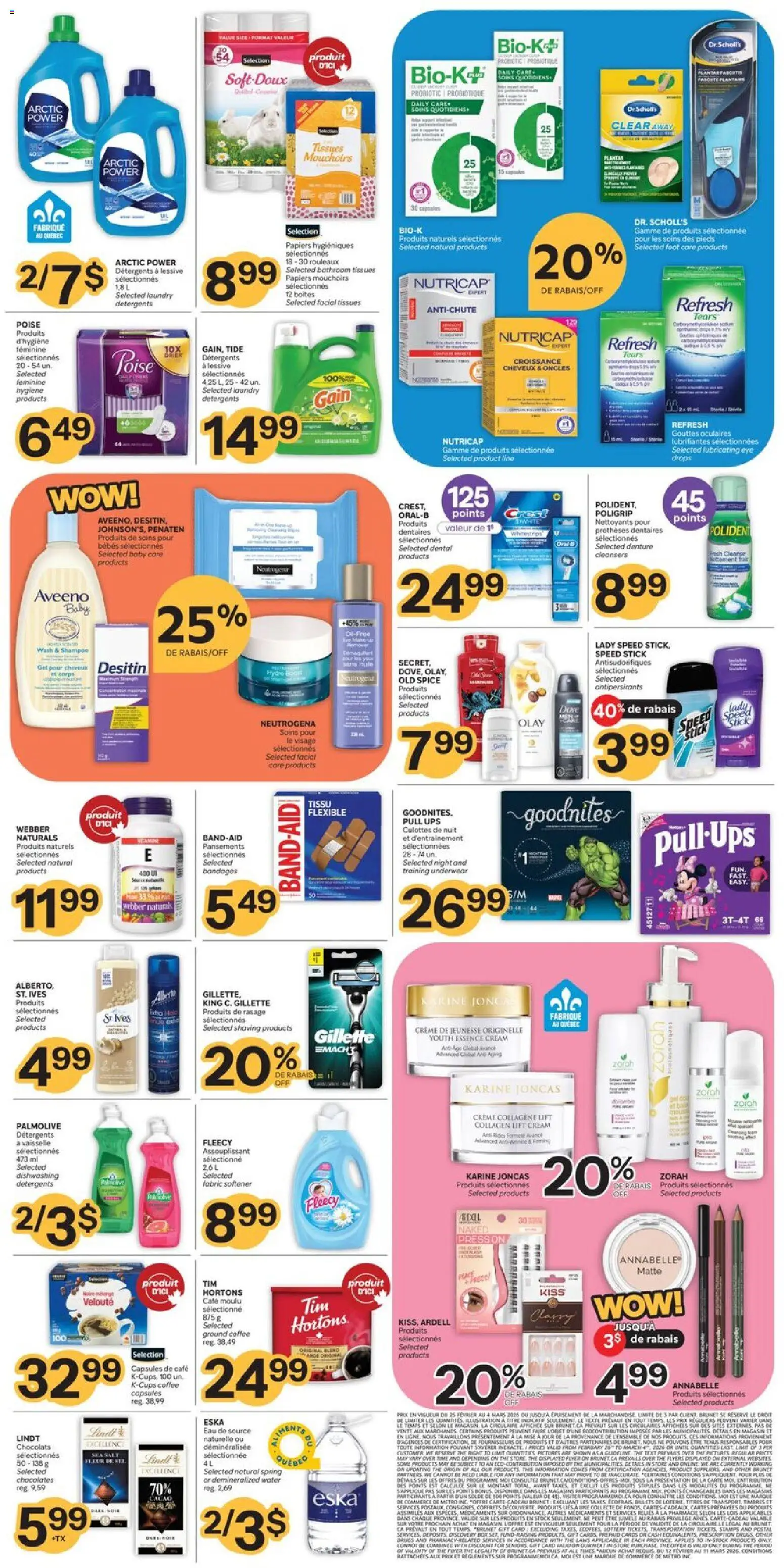 Brunet weekly flyer / circulaire - page 2- valid from Feb 26, 2026