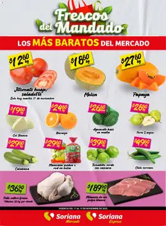 Soriana - Frescos del Mandado Mercado: Saltillo y Torreón válido desde 11/11/2025