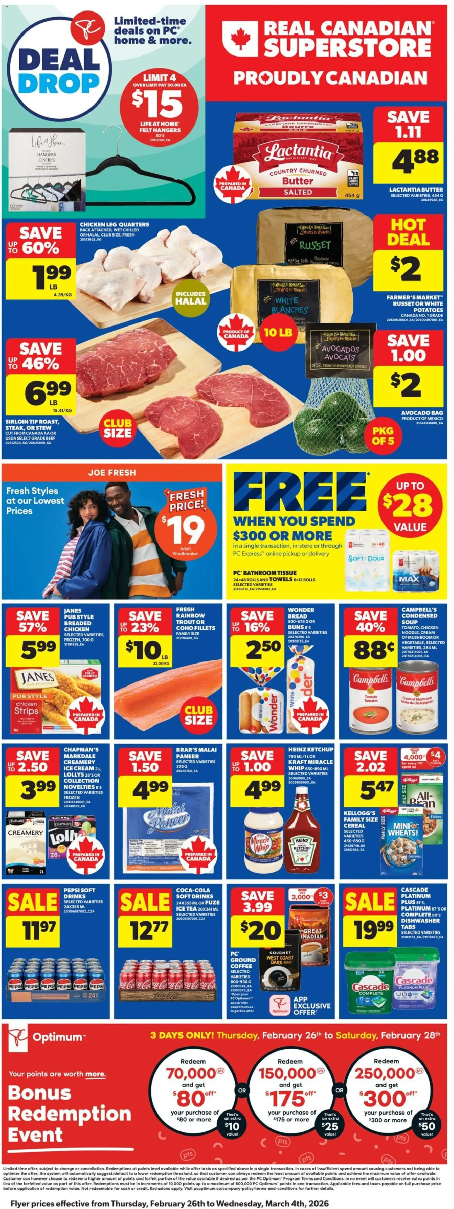 Real Canadian Superstore weekly flyer / circulaire - page 3- valid from Feb 26, 2026