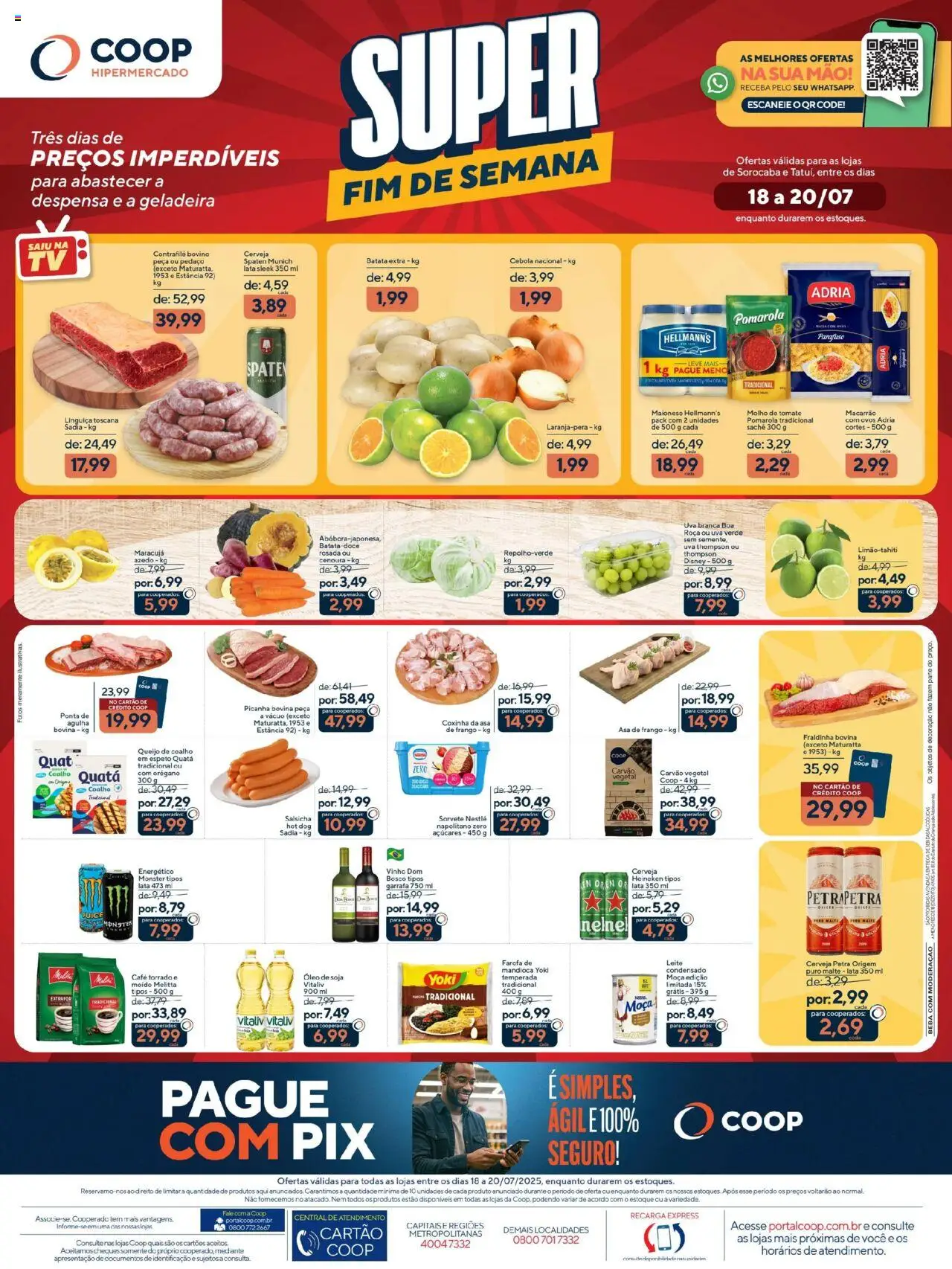 Coop - Ofertas Super Fim de Semana  - página 1- válido a partir de 18/07/2025
