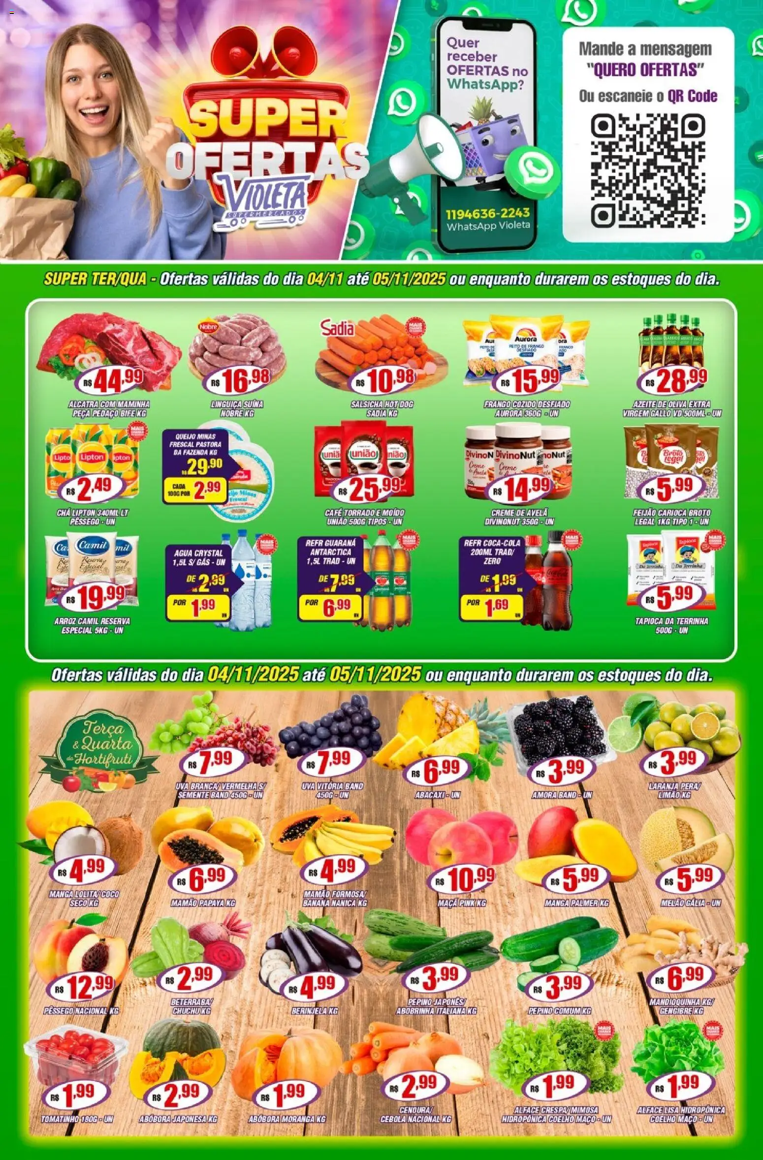 Violeta Supermercados - Ofertas da semana - página 1- válido a partir de 04/11/2025
