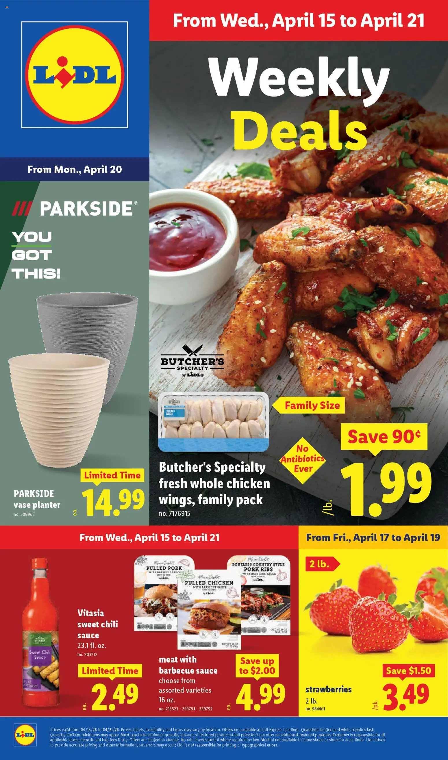 Lidl Weekly Ad - page 1- valid from 04/15/2026