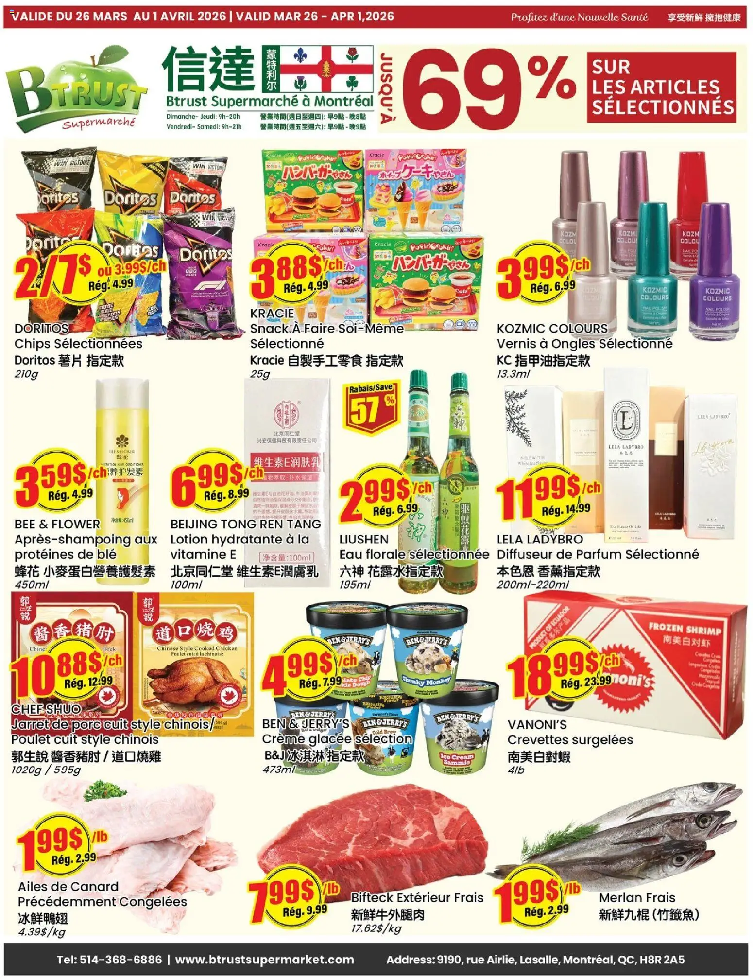 Btrust Supermarket weekly flyer / circulaire - page 1- valid from Mar 26, 2026