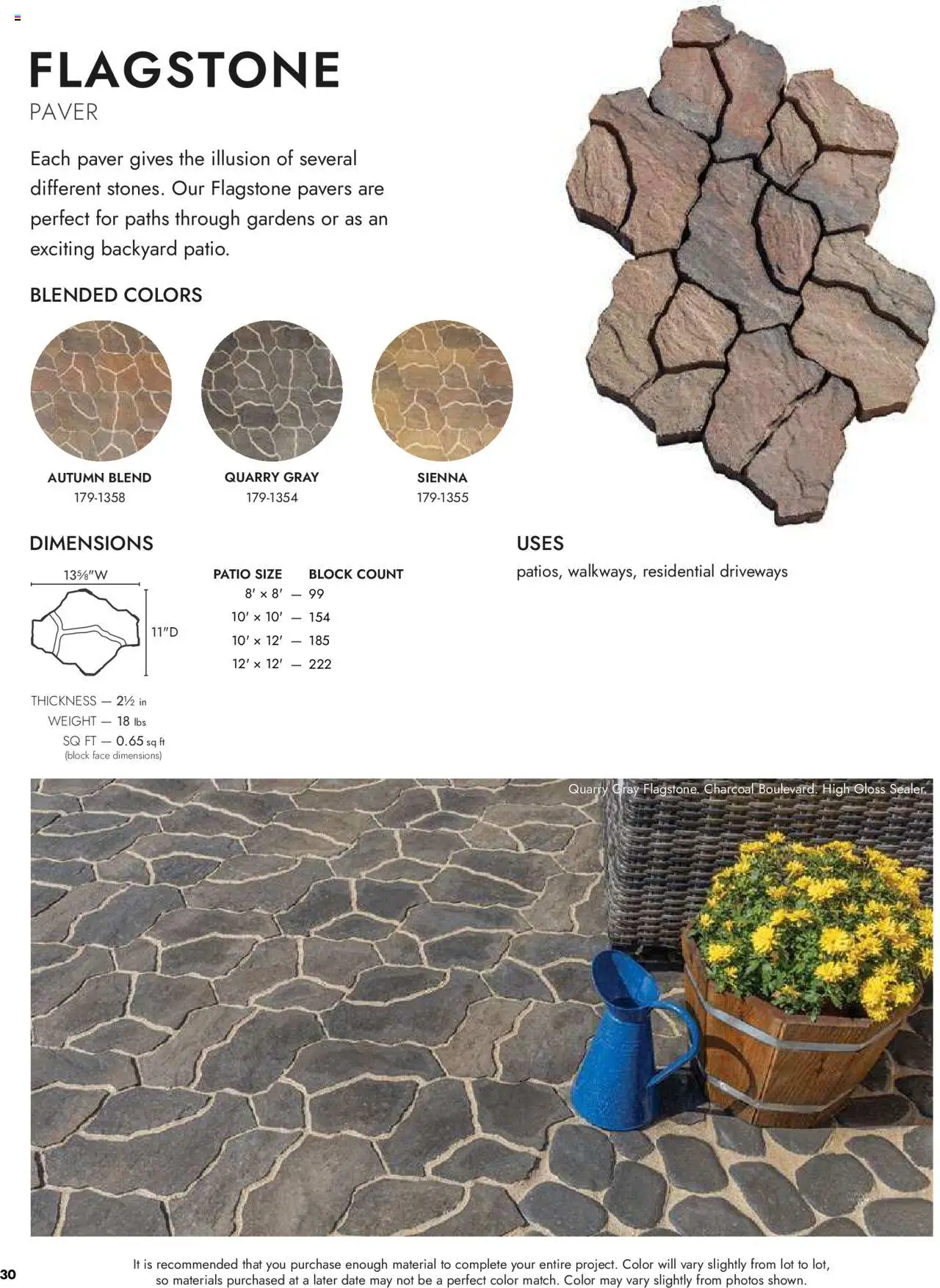 Menards Landscape Concrete Block - page 30- valid from 03/13/2025