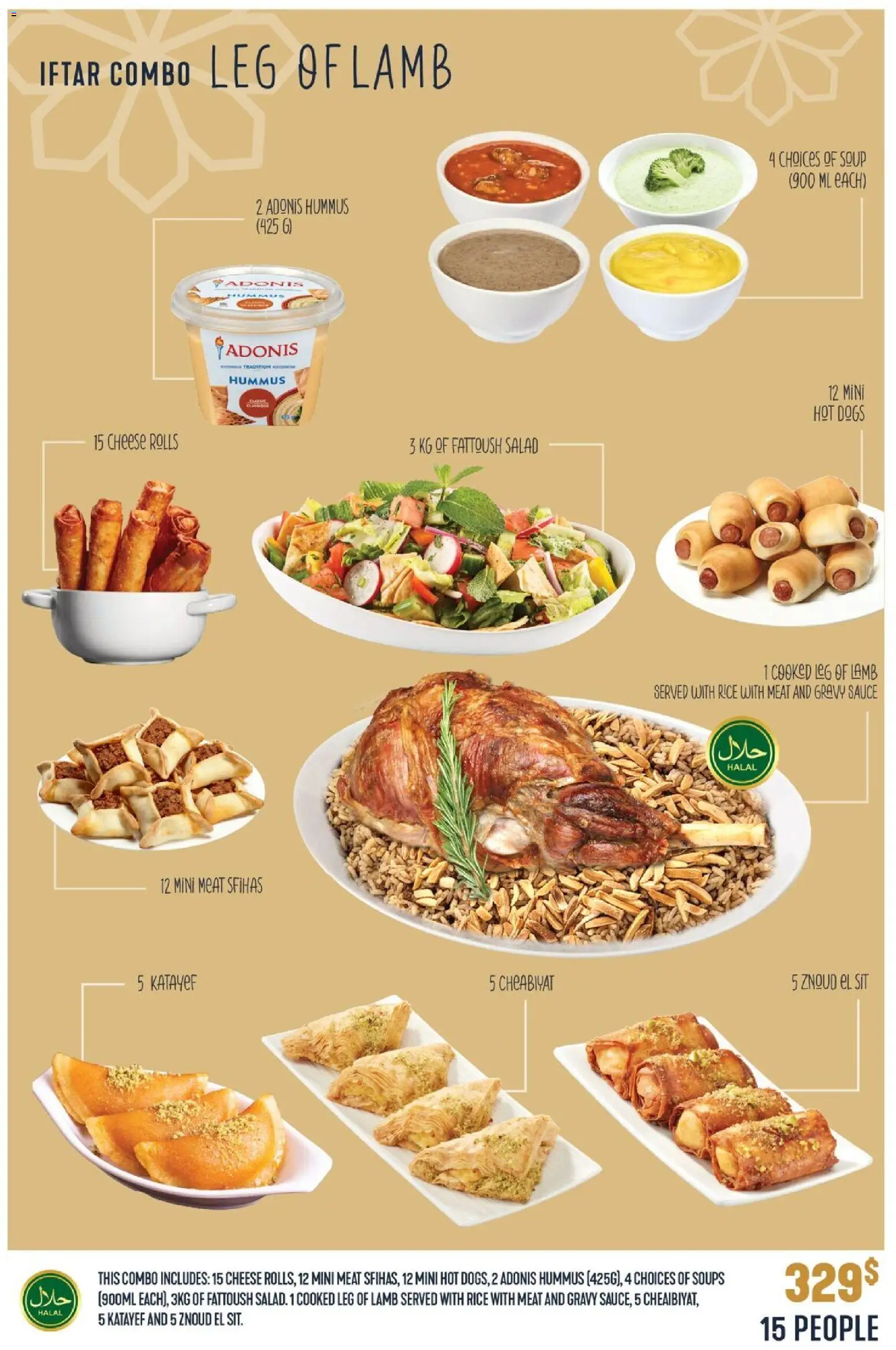 Adonis - Catering Menu - page 8- valid from Feb 12, 2026