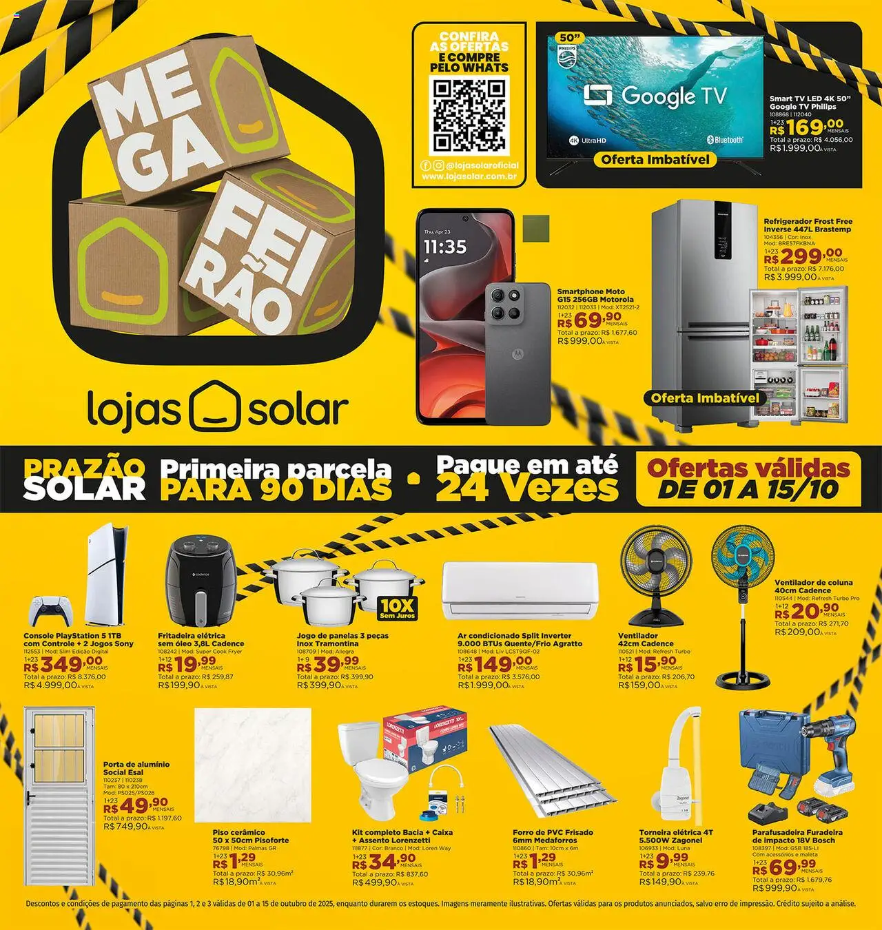 Lojas Solar - Ofertas atuais - página 1- válido a partir de 01/10/2025
