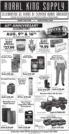 Preview Rural King Weekly Ad valid from 08/07/2025
