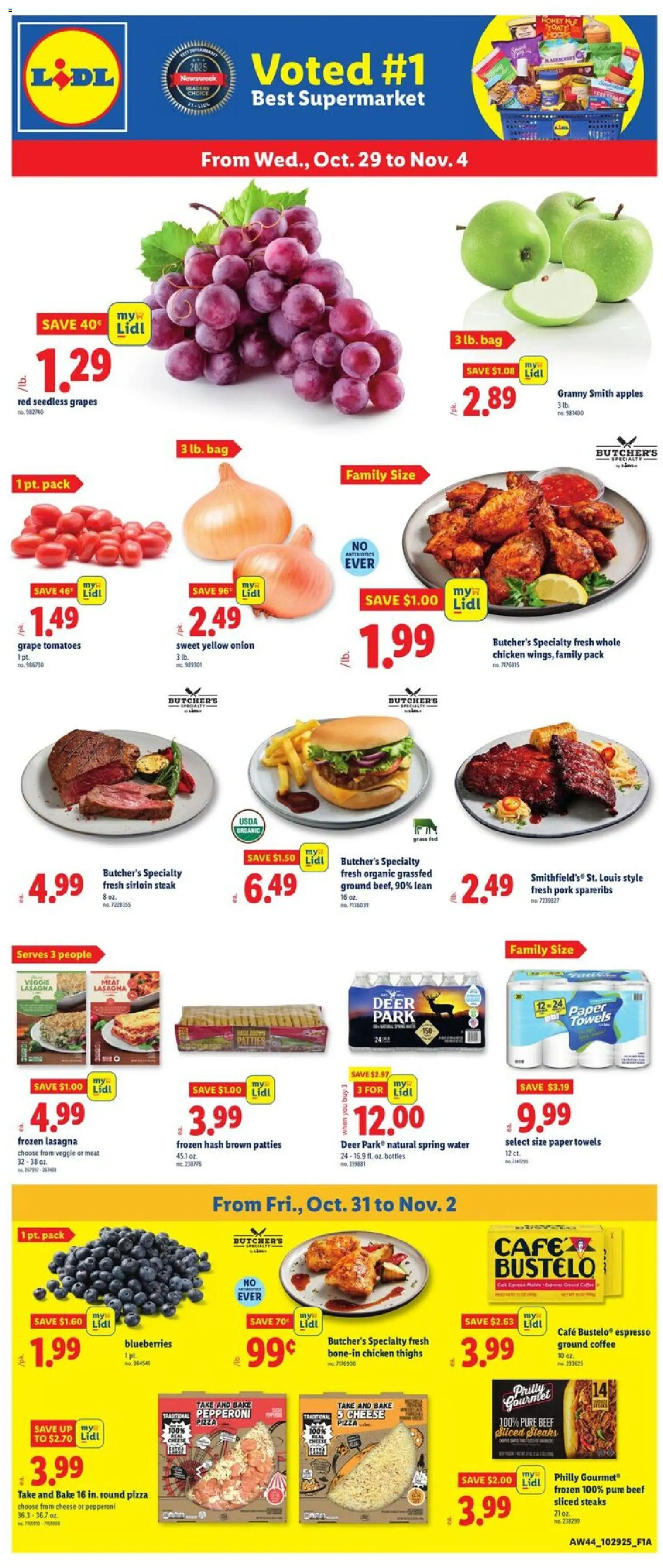 Lidl Weekly Ad - DC - page 1- valid from 10/29/2025