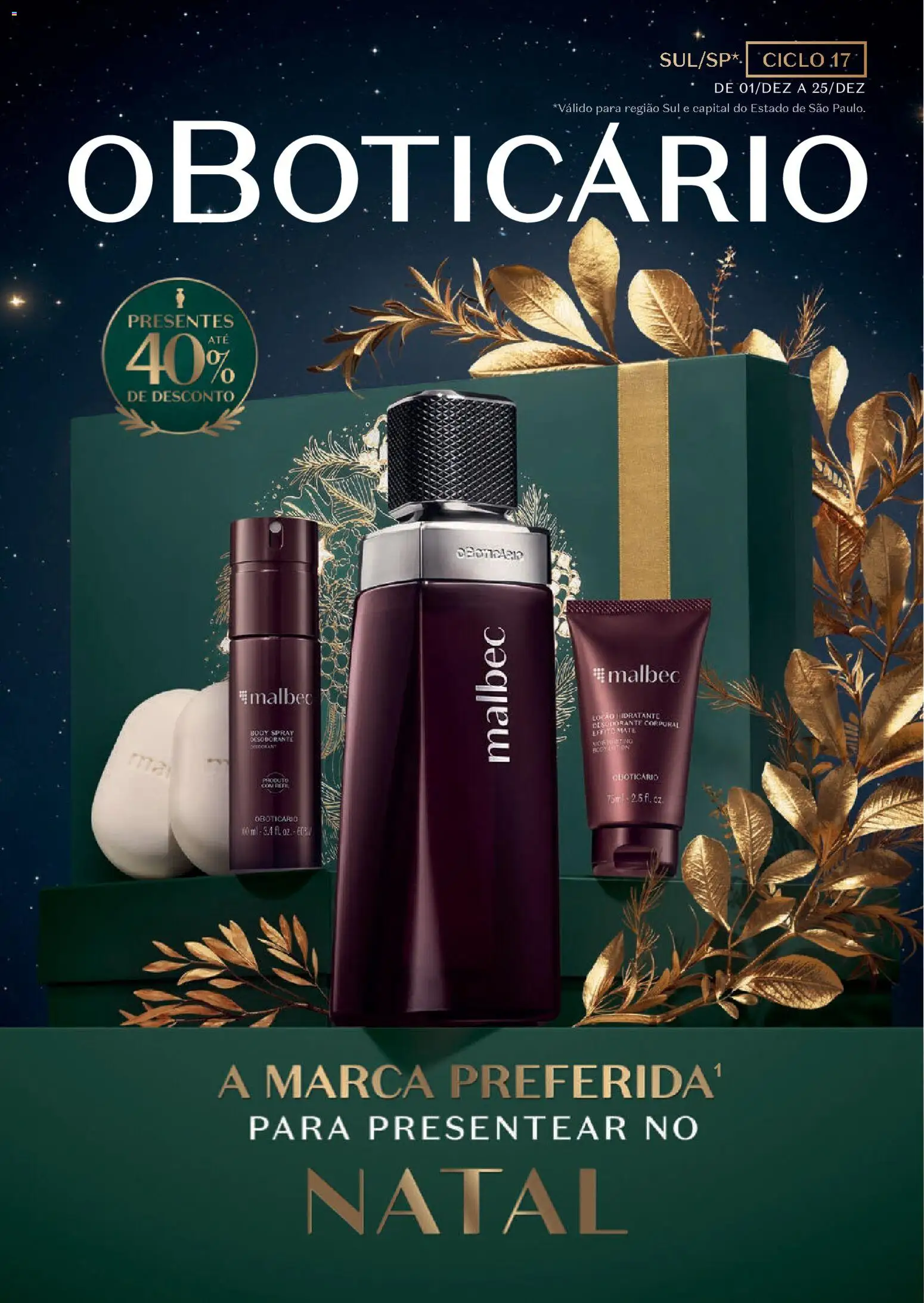O Boticário - Ciclo 17/2025 - página 1- válido a partir de 01/12/2025
