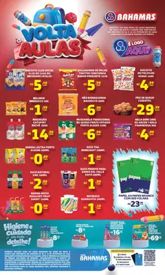 Pré-visualização Bahamas Supermercados - Ofertas Voltas às Aulas válida a partir de 02/02/2026