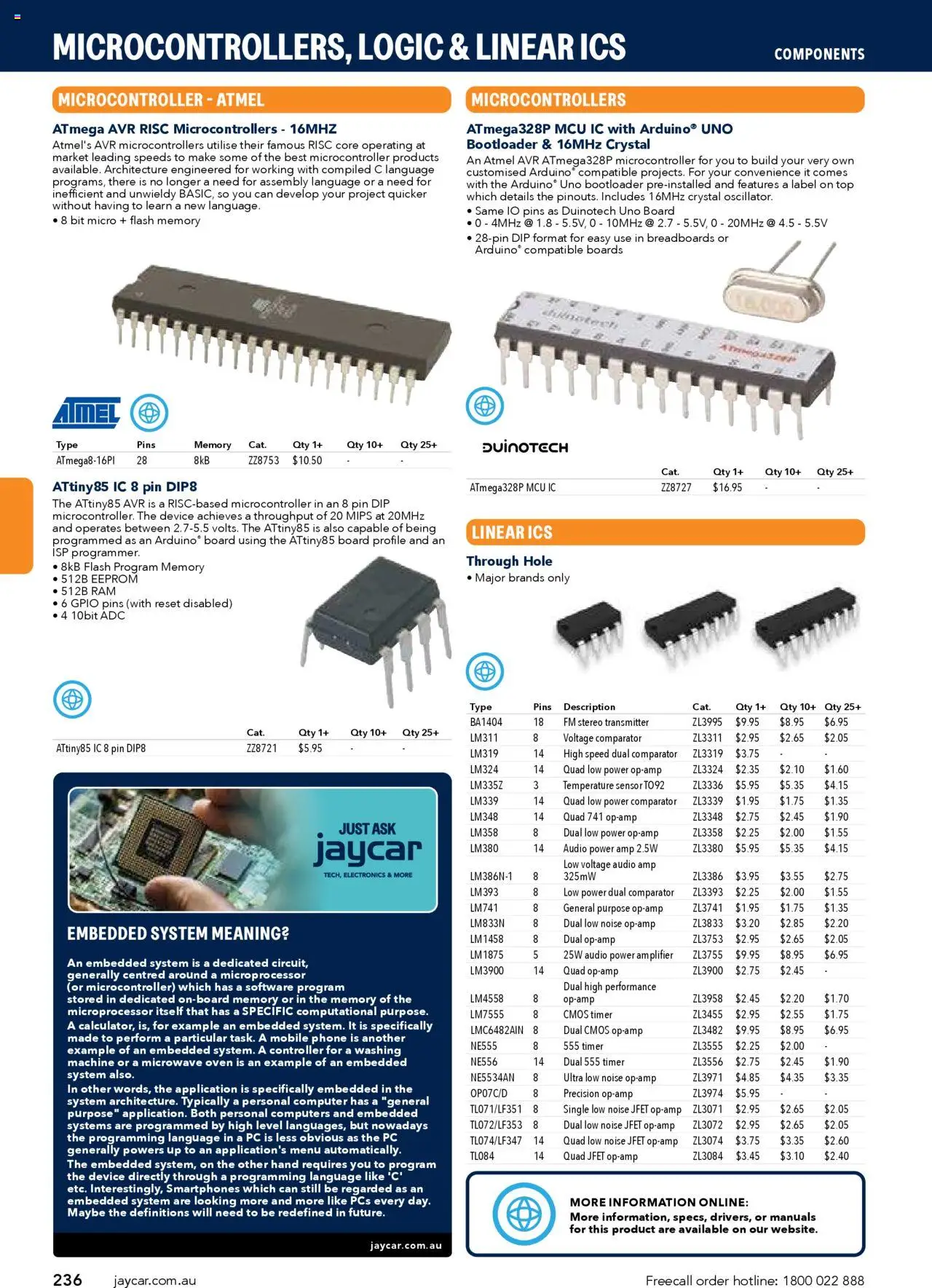 Jaycar Engineering & Scientific Catalogue 2025/2026  - page 236- valid from 09/07/2025