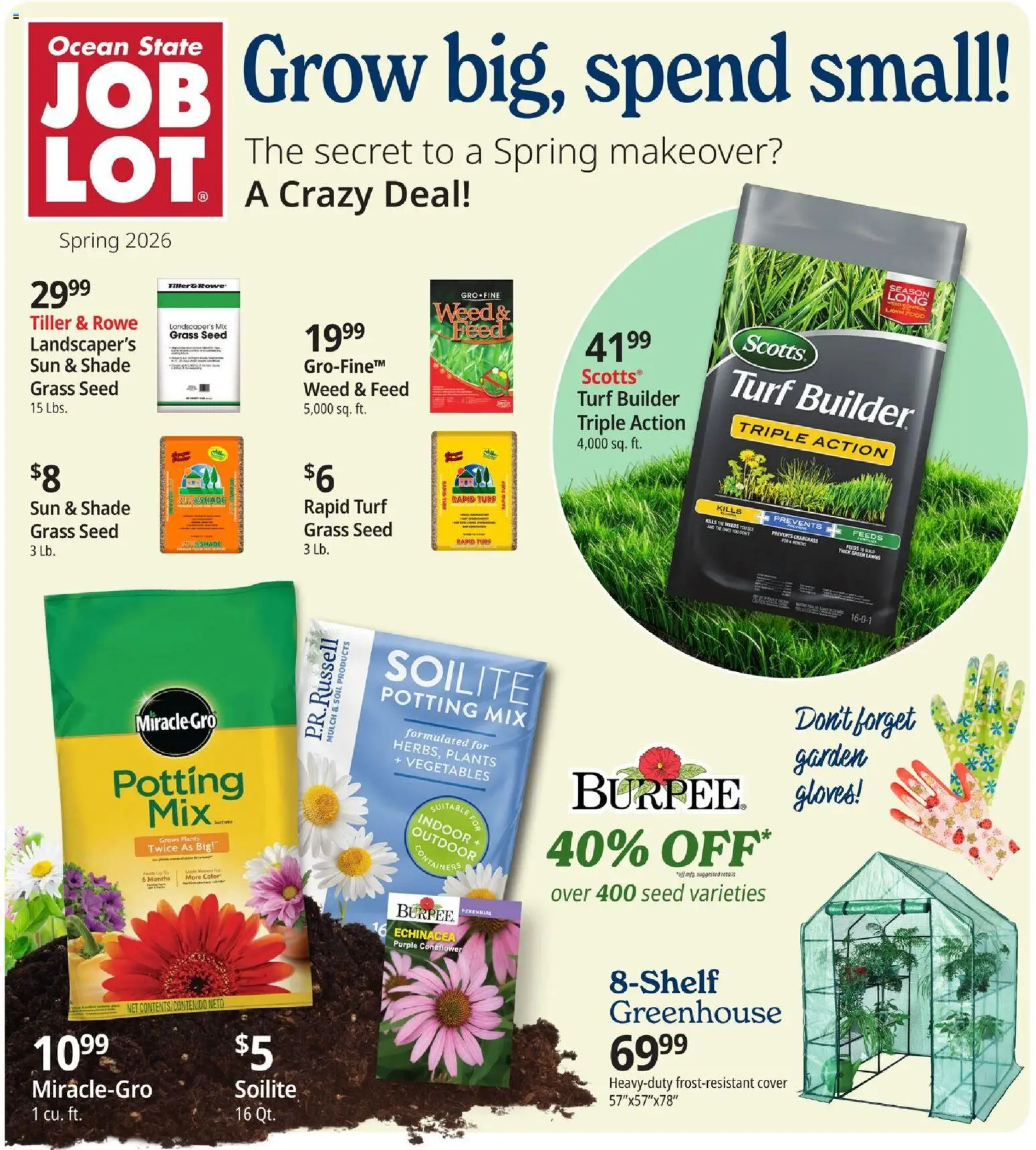 Ocean State Job Lot Grow Big, Spend Small - page 1- valid from 03/05/2026