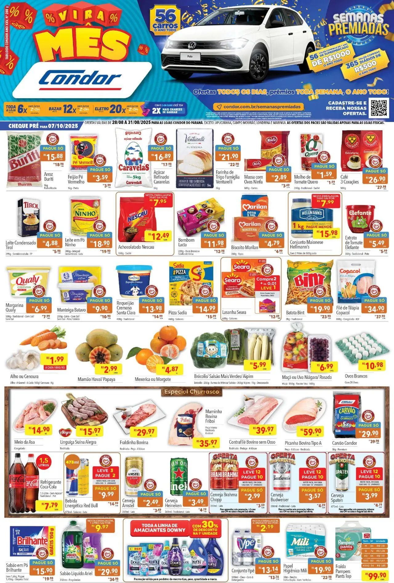 Supermercados Condor - Ofertas Vira Mes - página 1- válido a partir de 28/08/2025
