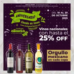Bodegas Alianza - Catálogo Aniversario válido desde 10/10/2025