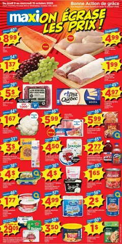 Preview Maxi weekly flyer / circulaire valid from Oct 9, 2025