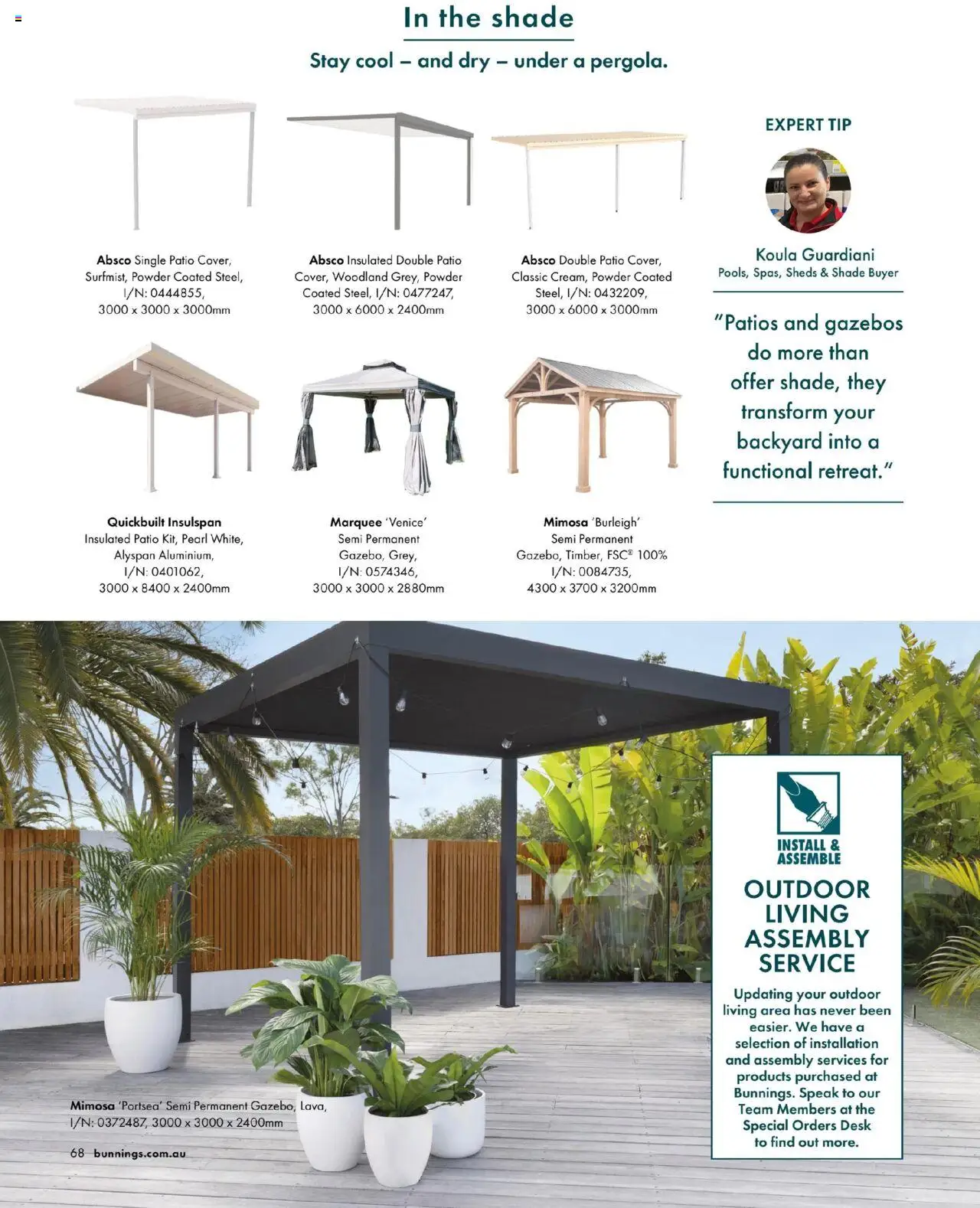 Bunnings Warehouse Outdoor Style Magazine 2025/26 - page 68- valid from 25/08/2025