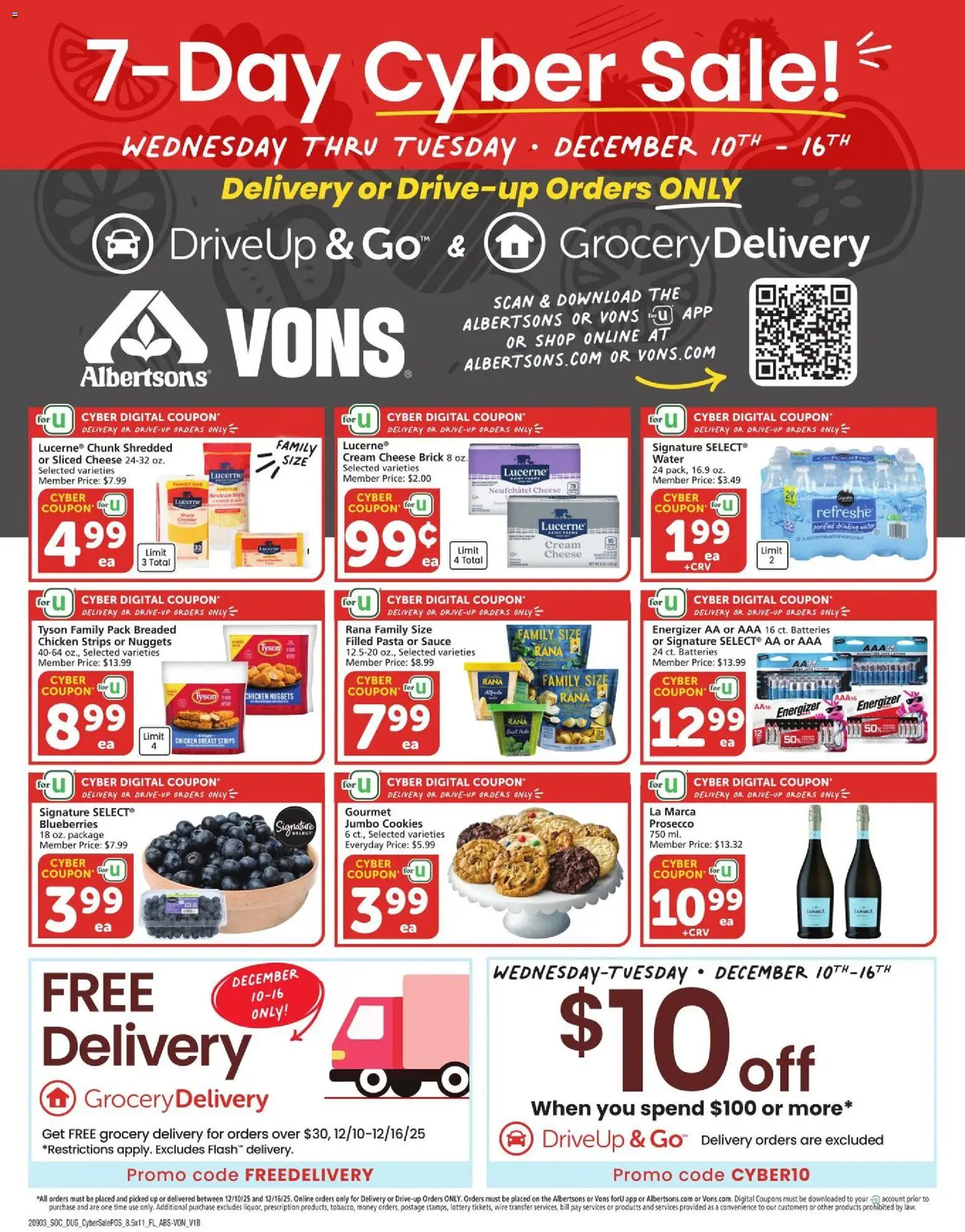 Vons Specialty Publication - page 1- valid from 12/10/2025