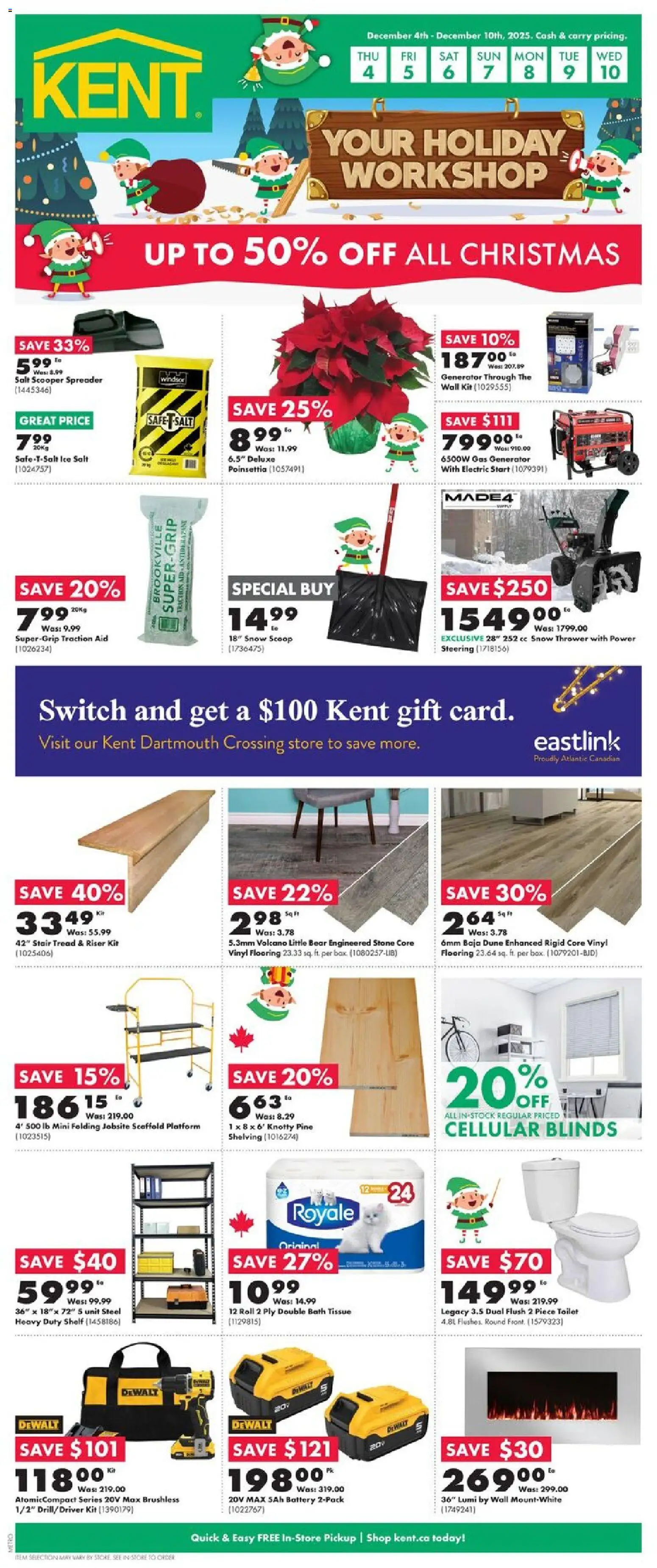 Kent weekly flyer / circulaire - page 1- valid from Dec 4, 2025