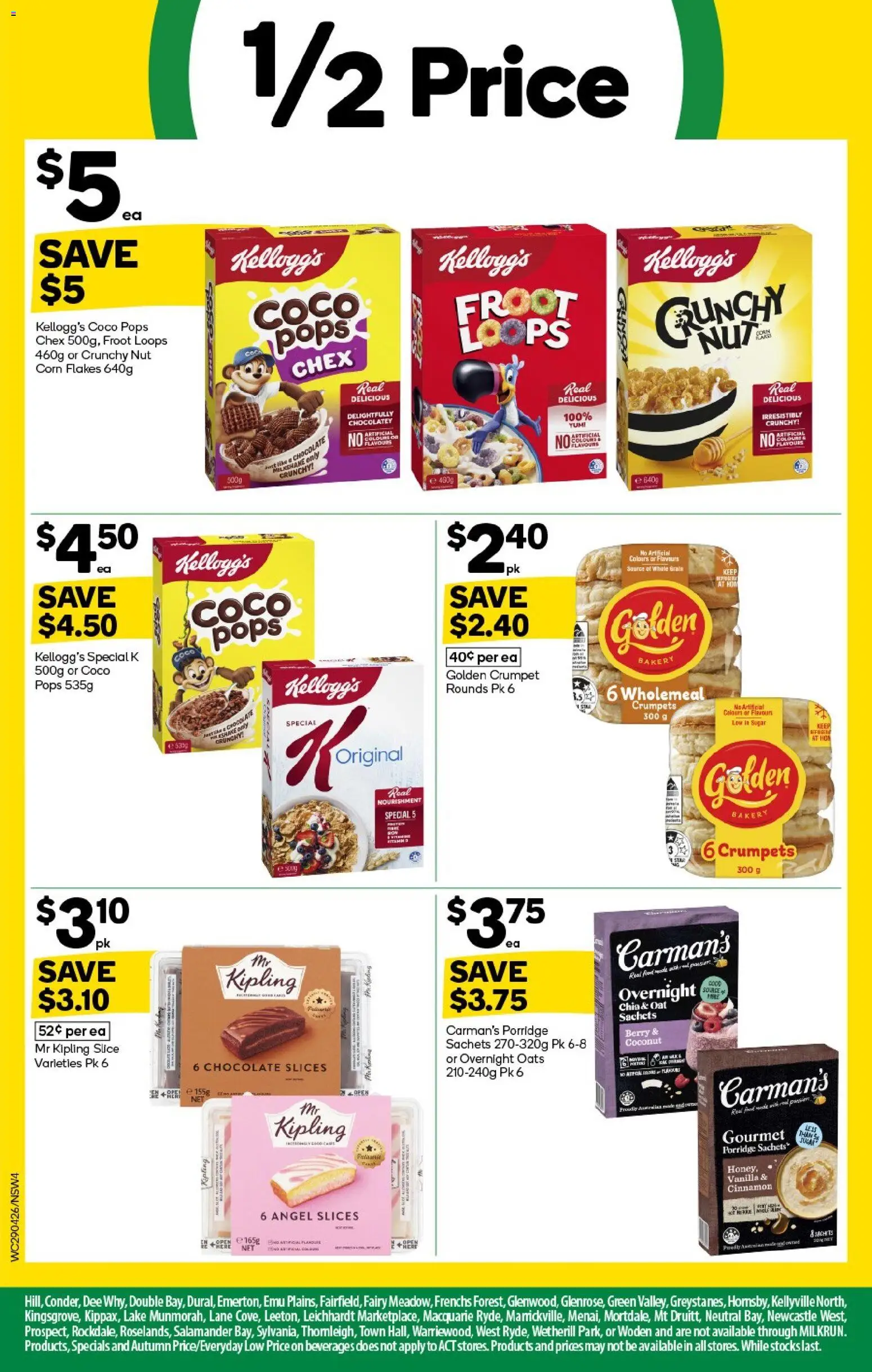 Woolworths catalogue  - page 4- valid from 29/04/2026