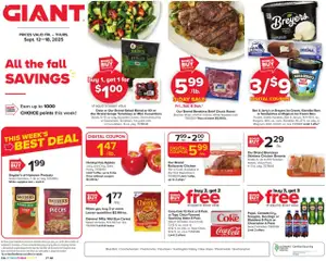 Preview Giant Weekly Ad valid from 09/12/2025