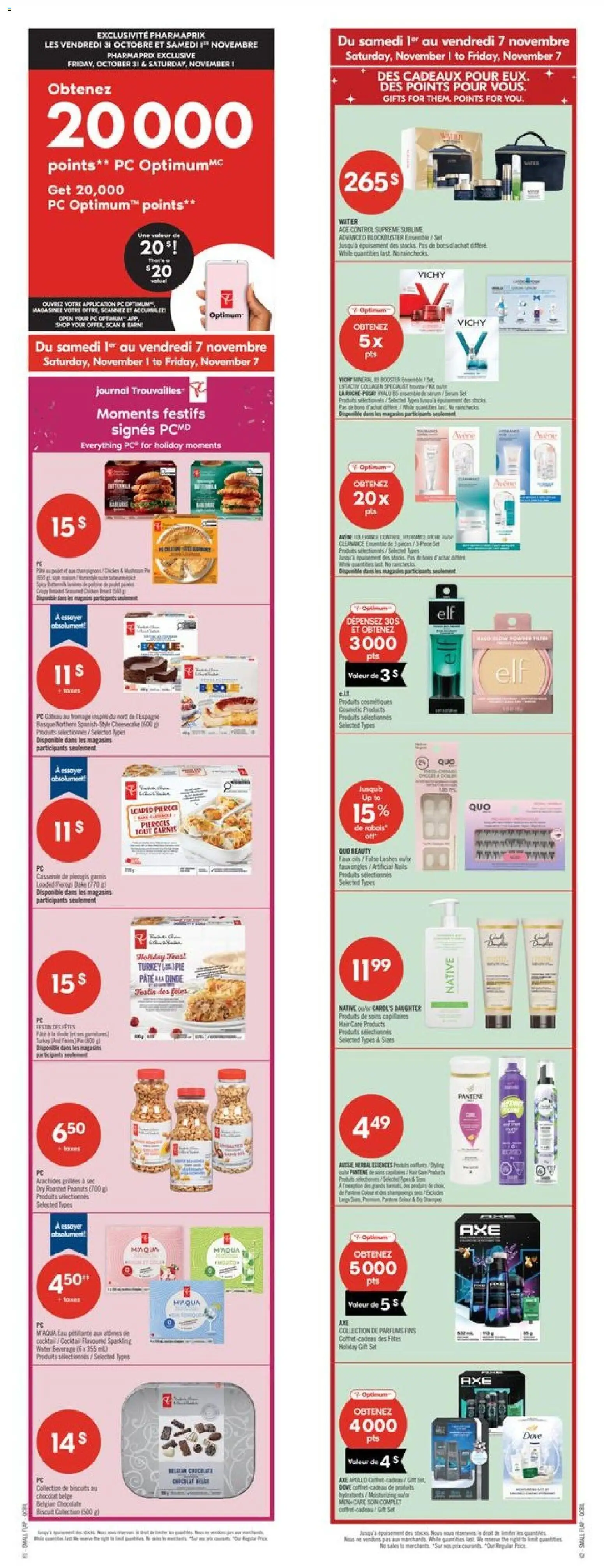 Pharmaprix weekly flyer / circulaire - page 1- valid from Nov 1, 2025