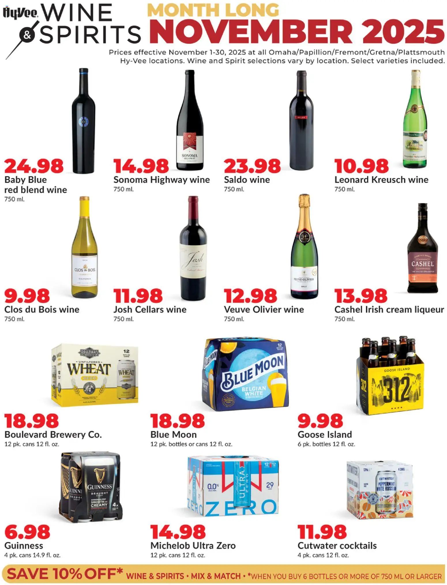 HyVee Wine & Spirits Monthlong - page 1- valid from 11/01/2025