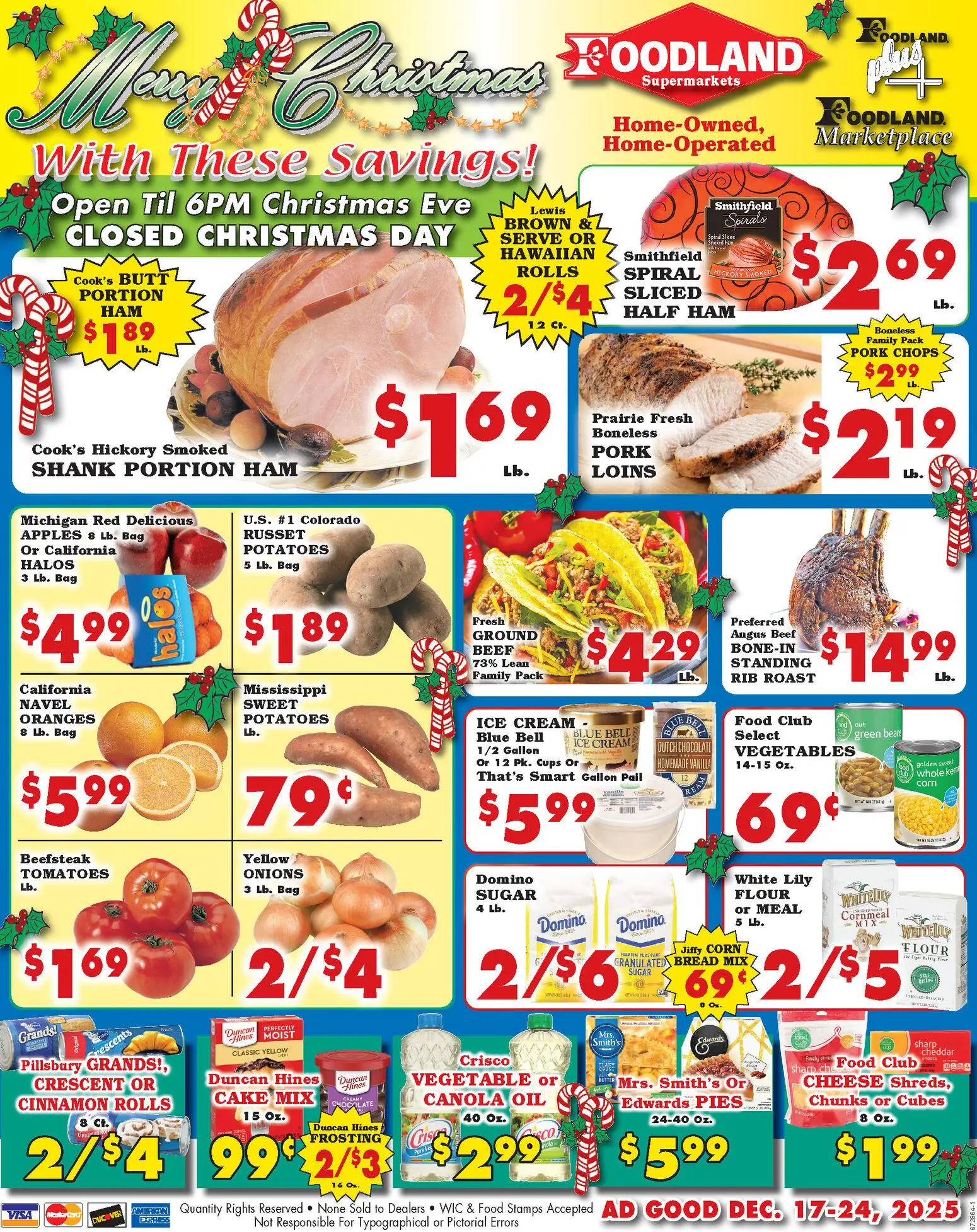 Foodland Weekly Ad - Supermarkets - page 1- valid from 12/17/2025