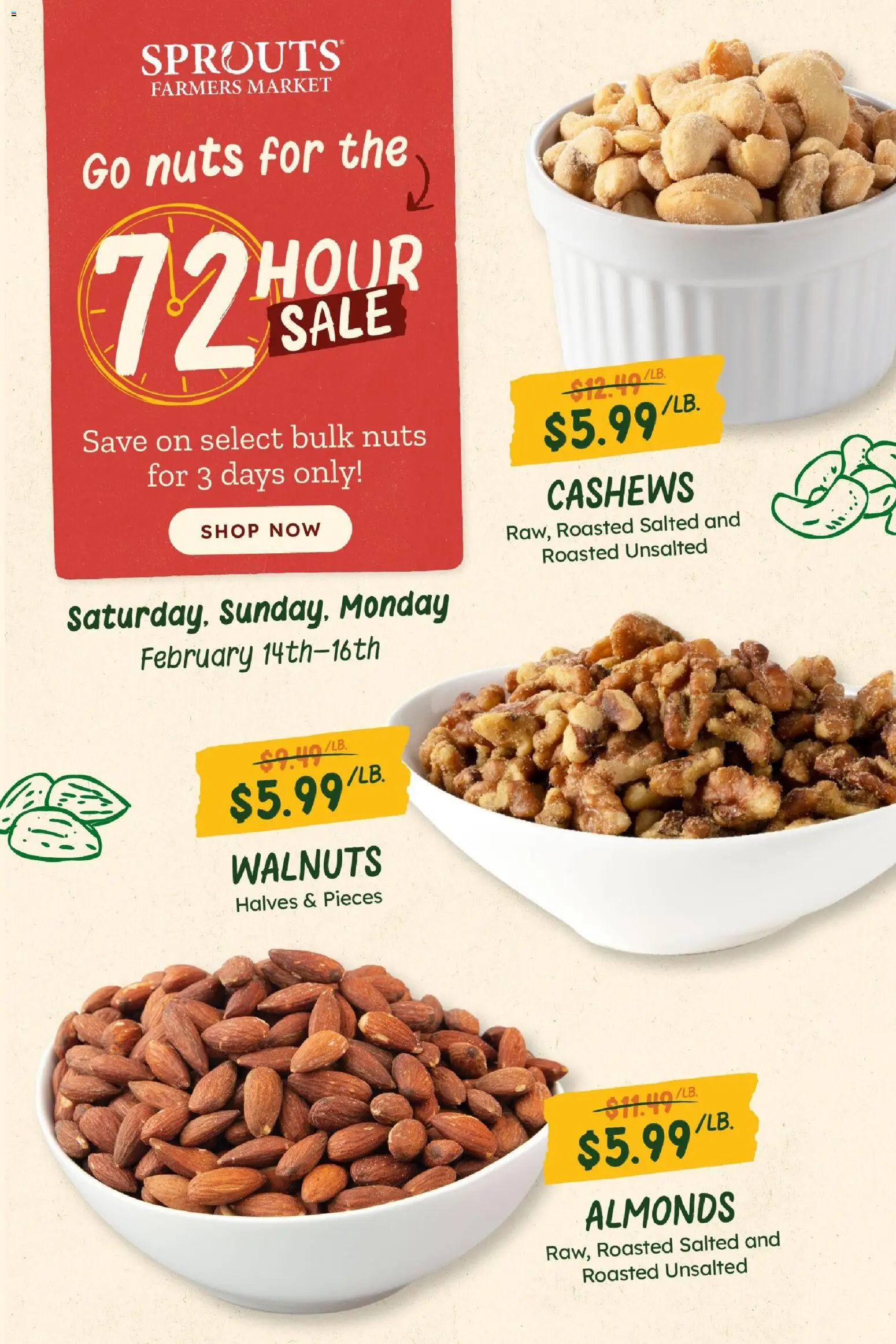 Sprouts Weekly Ad - page 1- valid from 02/11/2026