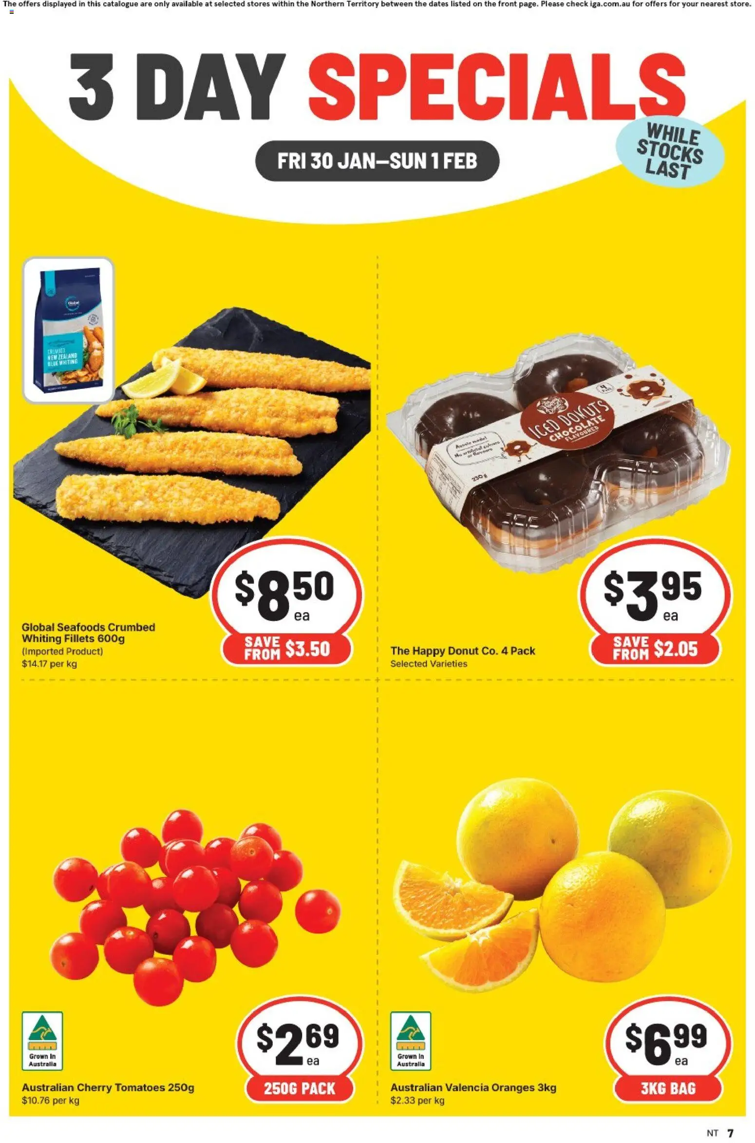 IGA - 3 Day Specials NT - page 1- valid from 30/01/2026