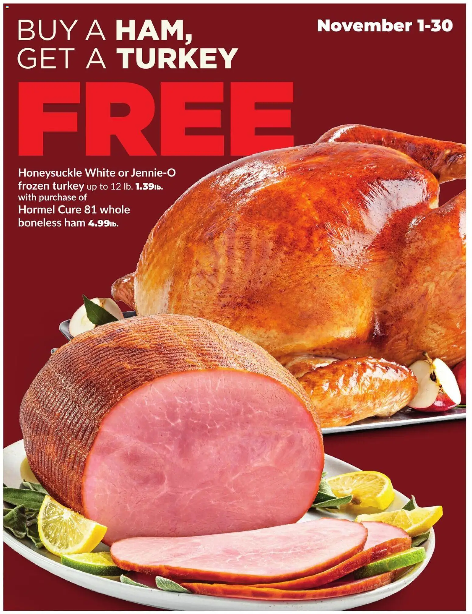 HyVee Ad - page 1- valid from 11/01/2025