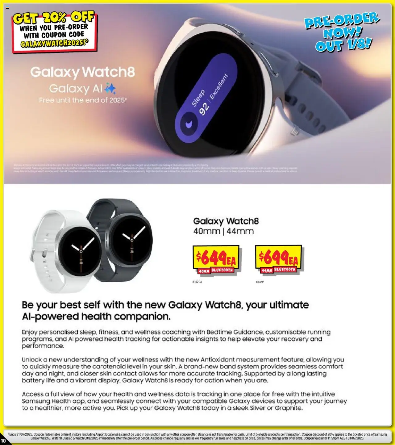 JB Hi-Fi Samsung Pre-Order - page 10- valid from 10/07/2025