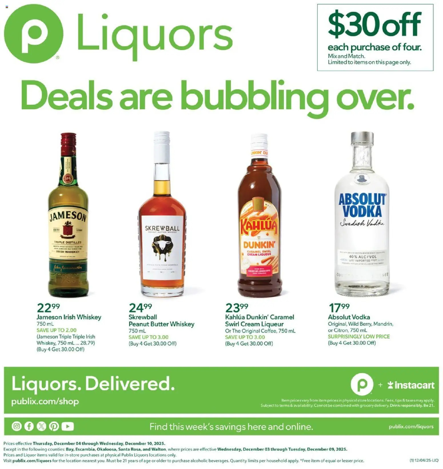 Publix Liquor - page 1- valid from 12/04/2025