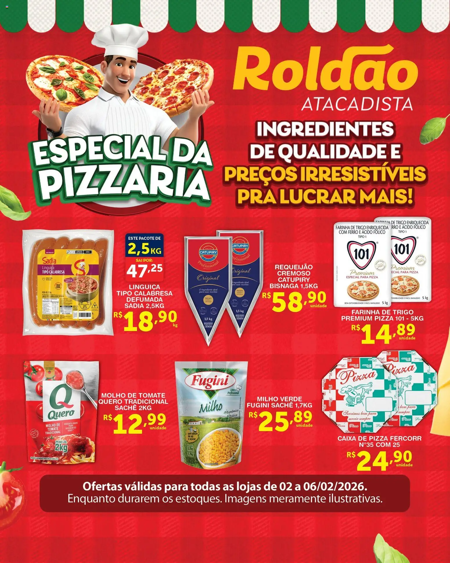 Roldão - Ofertas Comerciante Pizzaria - página 1- válido a partir de 02/02/2026
