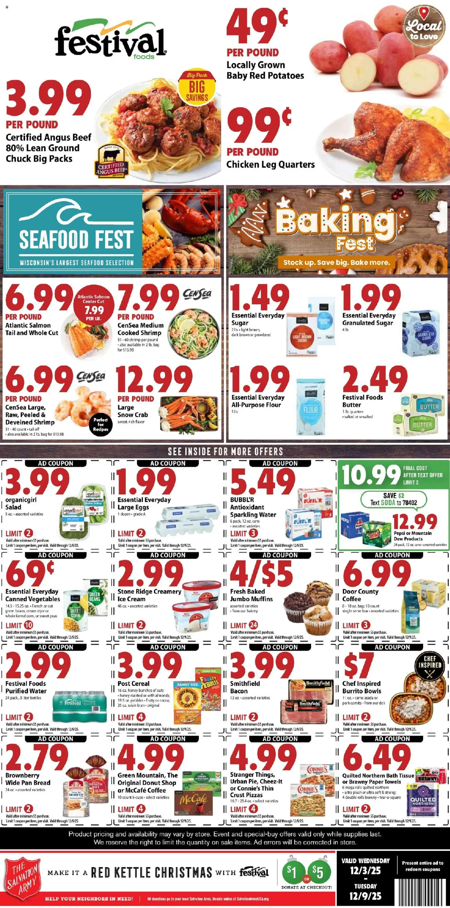 Festival Foods Weekly Ad - page 1- valid from 12/03/2025