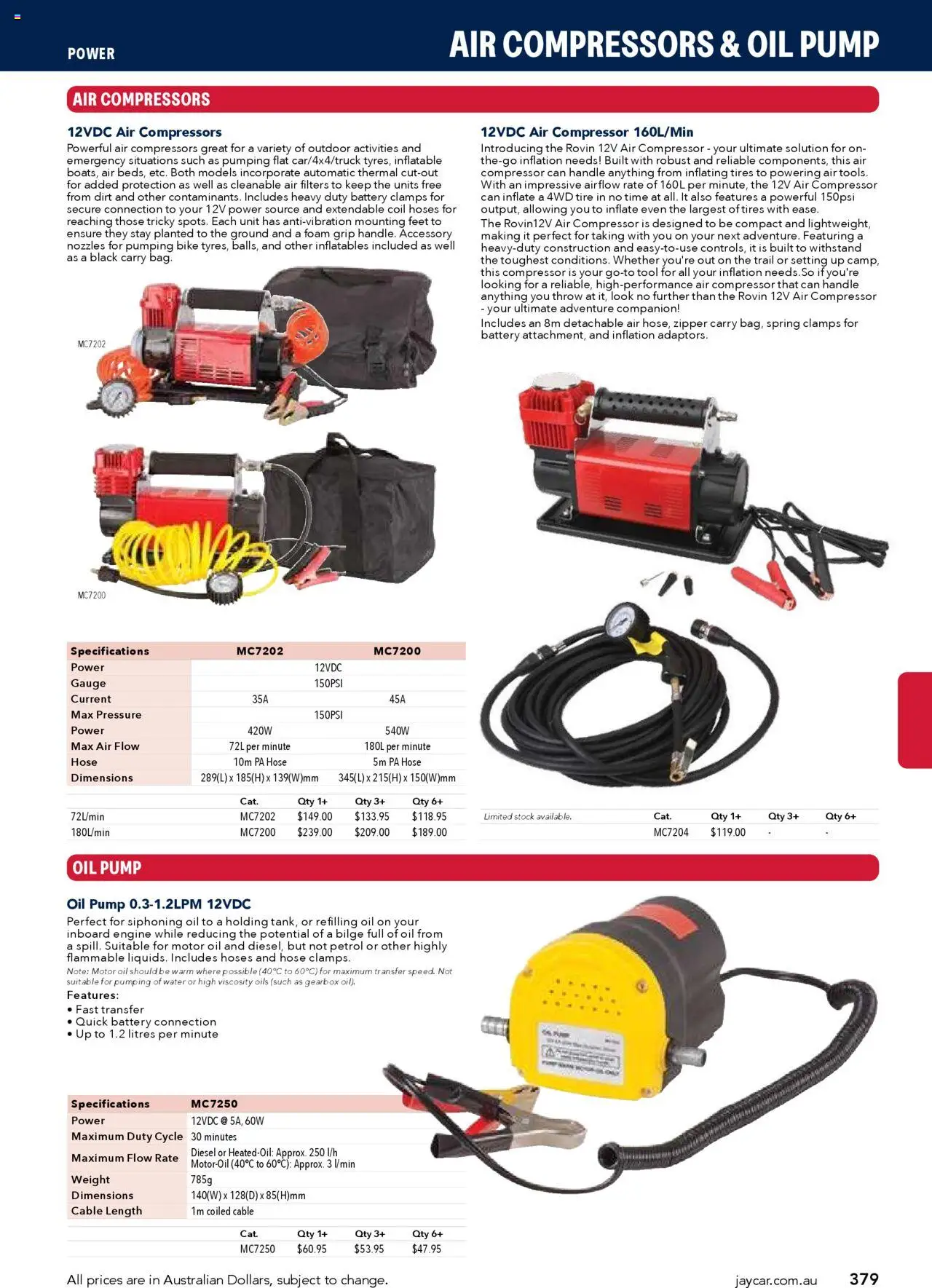 Jaycar Engineering & Scientific Catalogue 2025/2026  - page 379- valid from 09/07/2025