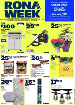 Preview Rona weekly flyer valid from Apr 2, 2026
