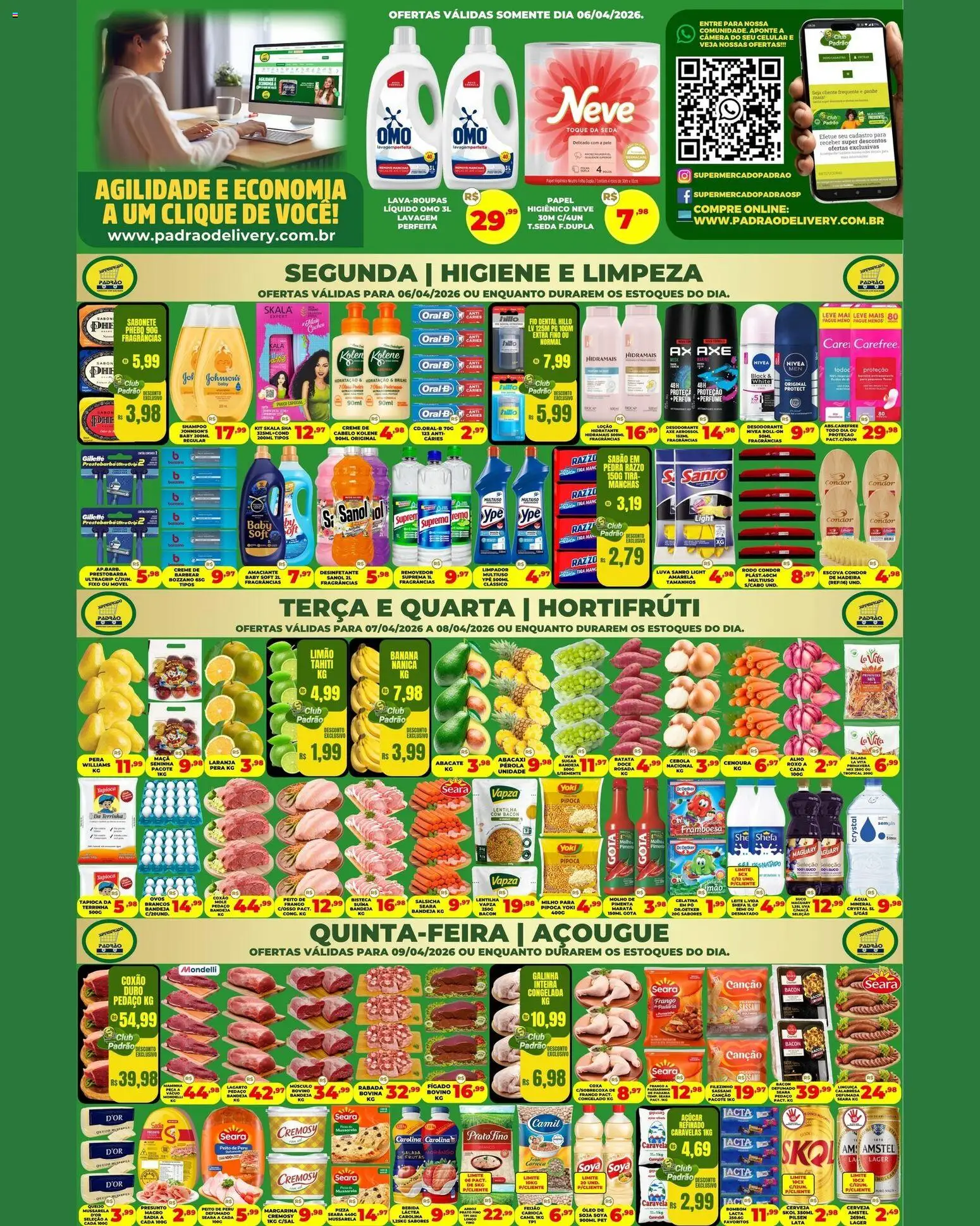 Supermercado Padrão - Ofertas da semana - página 1- válido a partir de 06/04/2026
